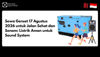 Sewa Genset 17 Agustus 2026 untuk Jalan Sehat dan Senam: Listrik Aman untuk Sound System
